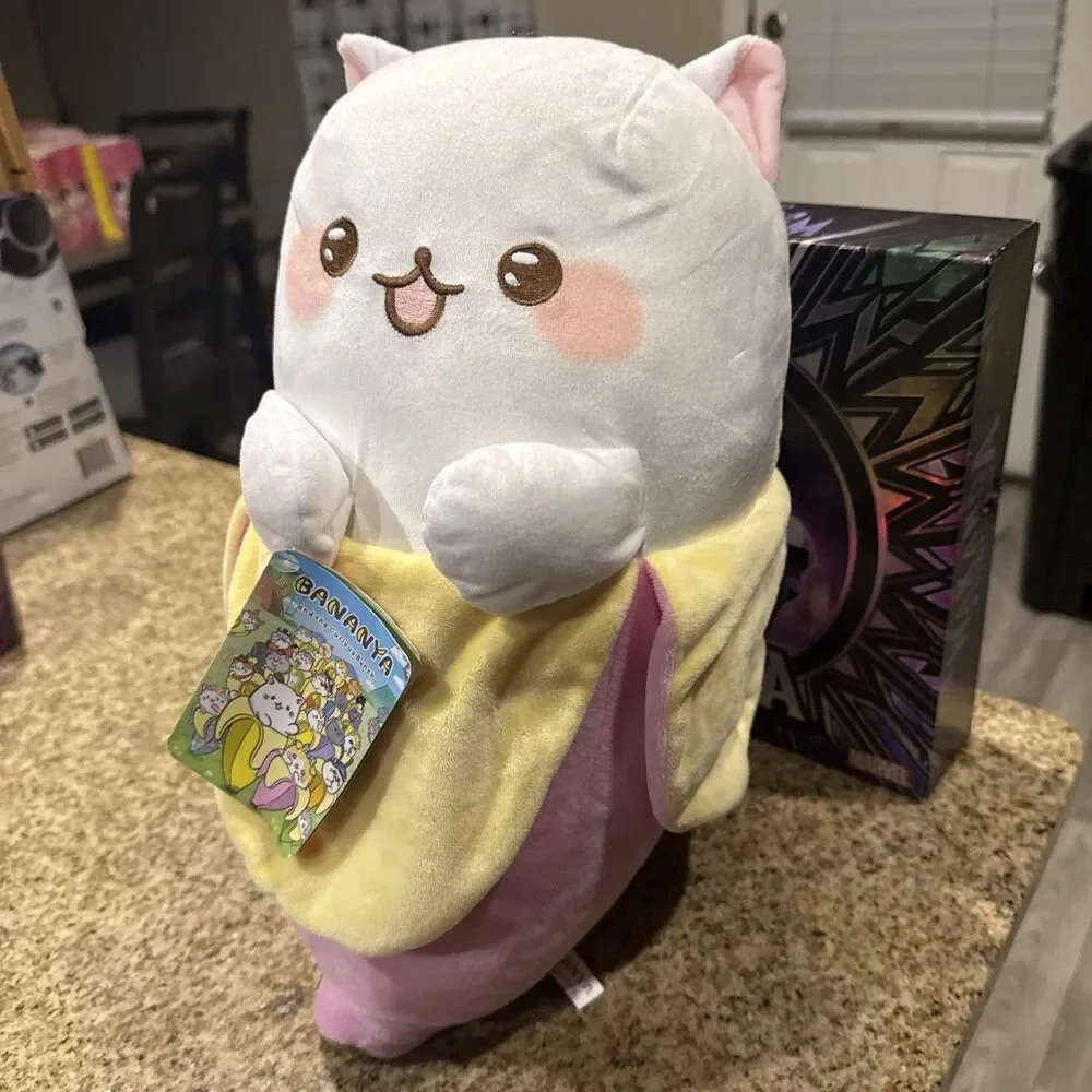 Bananya Baby Plush 8-inch Toy Kitten Banana Peel Toy Factory